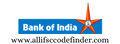 BANK OF INDIA SIRALI MICR Code