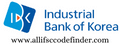 INDUSTRIAL BANK OF KOREA NEW DELHI BRANCH IFSC Code